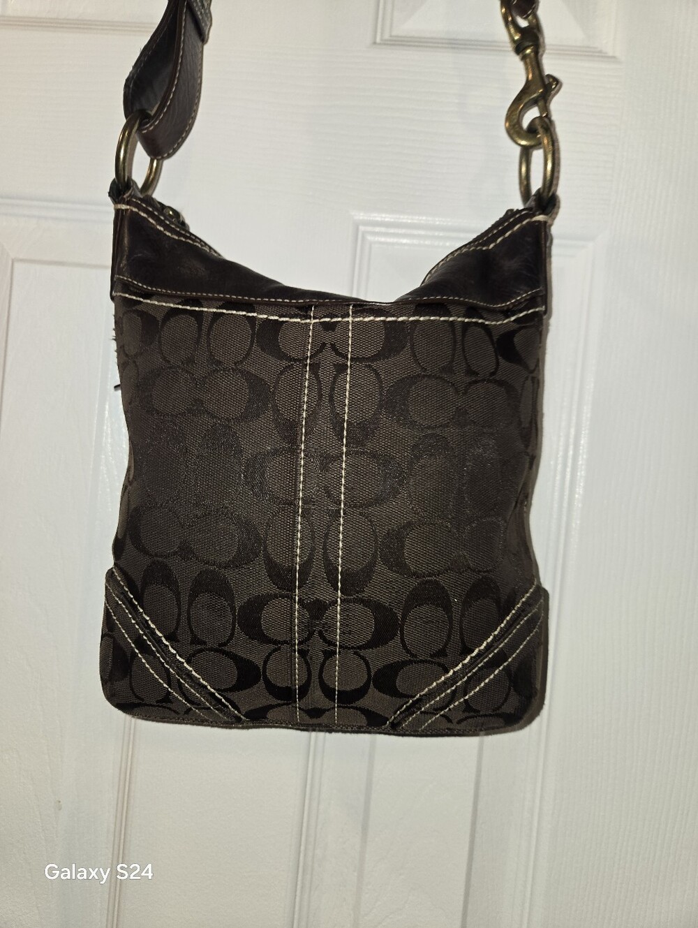 VINTAGE COACH Brown  BAG - Picture 14 of 17